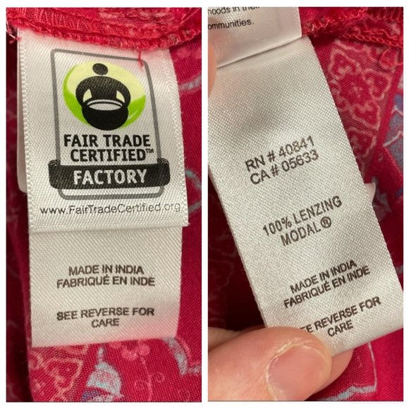 Aventura Stacia Dress Red Flower Print with Pockets Sz M - Picture 15 of 15